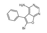 6-bromo-5-phenyl-furo[2,3-d]pyrimidin-4-yl-amine结构式