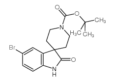 1'-BOC-5-BROMO-1,2-DIHYDRO-2-OXO-SPIRO[3H-INDOLE-3,4'-PIPERIDINE] structure