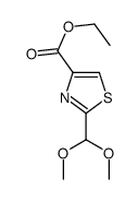 4-Thiazolecarboxylicacid,2-(dimethoxymethyl)-,ethylester(9CI)结构式