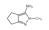 2-METHYL-2,4,5,6-TETRAHYDROCYCLOPENTA[C]PYRAZOL-3-AMINE结构式