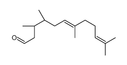 (3S,4R)-3,4,7,11-tetramethyldodeca-6,10-dienal结构式