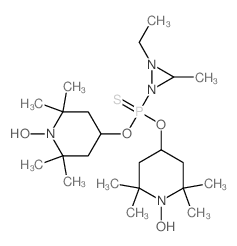 (2-ethyl-3-methyl-diaziridin-1-yl)-bis[(1-hydroxy-2,2,6,6-tetramethyl-4-piperidyl)oxy]-sulfanylidene-phosphorane Structure