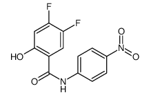 4,5-difluoro-2-hydroxy-N-(4-nitrophenyl)benzamide Structure