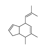 6,7-dimethyl-4-(2-methylprop-1-enyl)-3a,4,7,7a-tetrahydro-1H-indene Structure