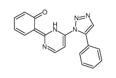 6-[6-(5-phenyltriazol-1-yl)-1H-pyrimidin-2-ylidene]cyclohexa-2,4-dien-1-one结构式