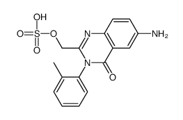 [6-amino-3-(2-methylphenyl)-4-oxoquinazolin-2-yl]methyl hydrogen sulfate结构式