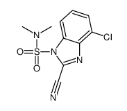 4-chloro-2-cyano-N,N-dimethylbenzimidazole-1-sulfonamide结构式