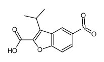 5-nitro-3-propan-2-yl-1-benzofuran-2-carboxylic acid Structure