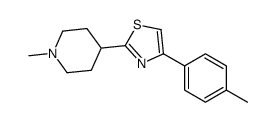 4-(4-methylphenyl)-2-(1-methylpiperidin-4-yl)-1,3-thiazole Structure