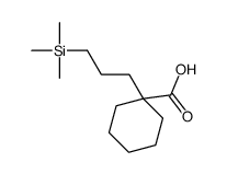 1-(3-trimethylsilylpropyl)cyclohexane-1-carboxylic acid结构式