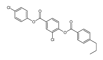 (4-chlorophenyl) 3-chloro-4-(4-propylbenzoyl)oxybenzoate Structure