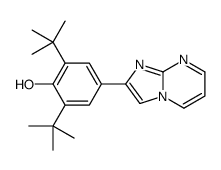2,6-ditert-butyl-4-imidazo[1,2-a]pyrimidin-2-ylphenol结构式