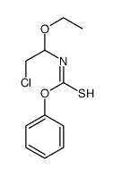 O-phenyl N-(2-chloro-1-ethoxyethyl)carbamothioate结构式