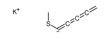 potassium,5-methylsulfanylpenta-1,2-dien-4-yne Structure