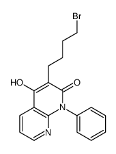 3-(4-bromobutyl)-4-hydroxy-1-phenyl-1,8-naphthyridin-2-one Structure