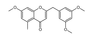 2-(3,5-dimethoxybenzyl)-7-methoxy-5-methylbenzopyran-4-one Structure