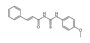 N-(4-Methoxyphenyl)-N'-3-phenylpropenoylthiourea结构式