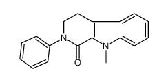 9-methyl-2-phenyl-3,4-dihydropyrido[3,4-b]indol-1-one结构式
