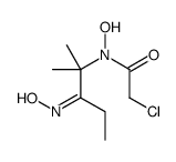 2-chloro-N-hydroxy-N-(3-hydroxyimino-2-methylpentan-2-yl)acetamide Structure