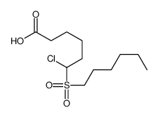 6-chloro-6-hexylsulfonylhexanoic acid结构式