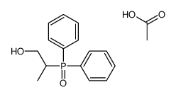 acetic acid,2-diphenylphosphorylpropan-1-ol Structure