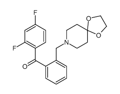 2,4-DIFLUORO-2'-[8-(1,4-DIOXA-8-AZASPIRO[4.5]DECYL)METHYL]BENZOPHENONE Structure