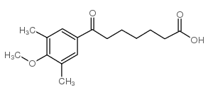 7-(3,5-DIMETHYL-4-METHOXYPHENYL)-7-OXOHEPTANOIC ACID结构式