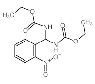 ethyl N-[(ethoxycarbonylamino)-(2-nitrophenyl)methyl]carbamate Structure