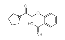 2-(2-oxo-2-pyrrolidin-1-ylethoxy)benzamide Structure