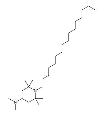 1-hexadecyl-N,N,2,2,6,6-hexamethylpiperidin-4-amine结构式