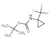 tert-butyl N-[1-(trifluoromethyl)cyclopropyl]carbamate Structure