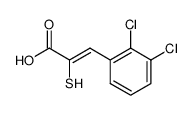 β-(2,3-dichlorophenyl)-α-mercaptoacrylic acid Structure