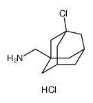 Tricyclo[3.3.1.13,7]decane-1-methanamine, 3-chloro-, hydrochloride (1:1) Structure