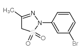 2-(3-bromophenyl)-4-methyl-5H-thiadiazole 1,1-dioxide Structure