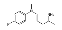 1H-Indole-3-ethanamine, 5-fluoro-α,1-dimethyl结构式