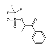 (1-oxo-1-phenylpropan-2-yl) trifluoromethanesulfonate结构式