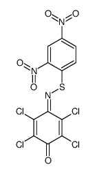 N-2,4-dinitrophenylthio-2,3,5,6-tetrachloro-1,4-benzoquinone imine Structure