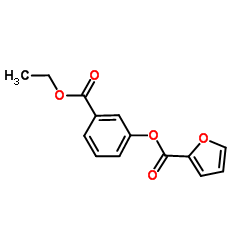 3-(Ethoxycarbonyl)phenyl 2-furoate Structure