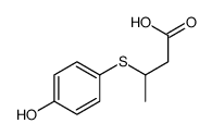 3-(4-hydroxyphenyl)sulfanylbutanoic acid Structure