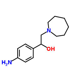 1-(4-Aminophenyl)-2-(1-azepanyl)ethanol Structure