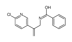 N-[2-(6-chloropyridin-3-yl)prop-2-enyl]benzamide结构式