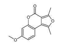 7-methoxy-1,3-dimethylfuro[3,4-c]chromen-4-one Structure