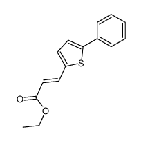 ethyl 3-(5-phenylthiophen-2-yl)prop-2-enoate结构式