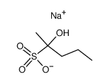 2-hydroxy-pentane-2-sulfonic acid , sodium-salt Structure