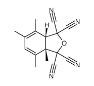 (3aS,7aS)-3a,4,6,7-Tetramethyl-3a,7a-dihydro-isobenzofuran-1,1,3,3-tetracarbonitrile Structure