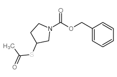 benzyl 3-acetylsulfanylpyrrolidine-1-carboxylate Structure