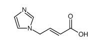 2-Butenoic acid, 4-(1H-imidazol-1-yl) Structure