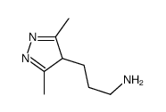 3-(3,5-dimethyl-4H-pyrazol-4-yl)propan-1-amine Structure