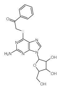 Guanosine, 6-S-(2-oxo-2-phenylethyl)-6-thio- picture