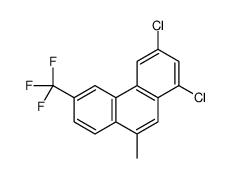 1,3-dichloro-9-methyl-6-(trifluoromethyl)phenanthrene结构式